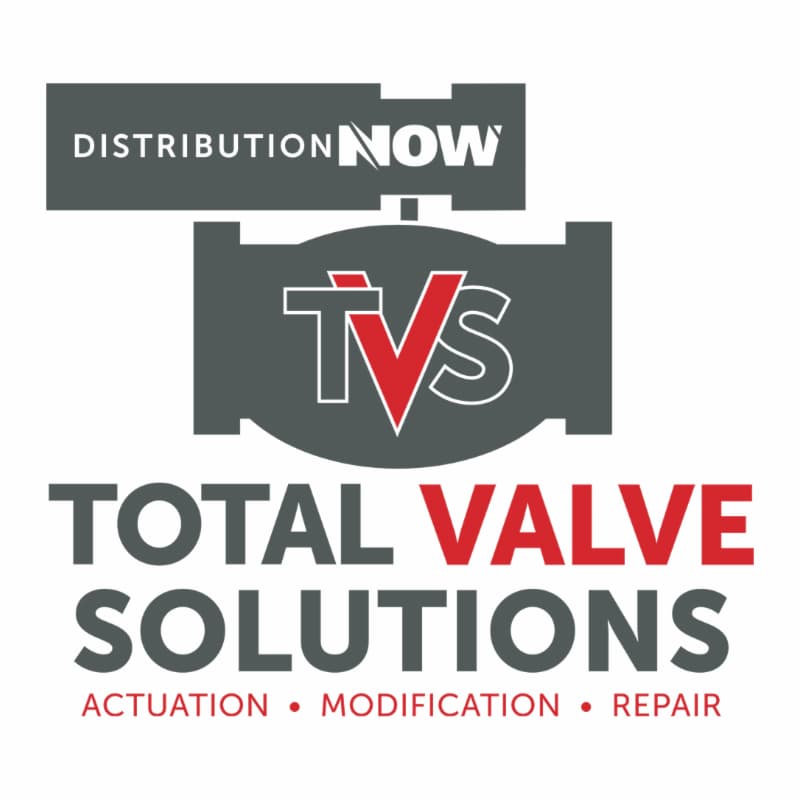 Logo: DistributionNOW - Optimize Uptime and Extend Valve Life with Expert Valve Services and Total Valve Solutions.