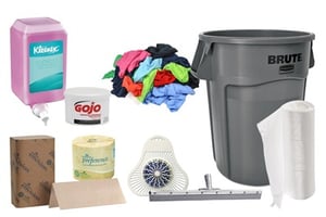 DNOW sells janitorial tools and housekeeping supplies for facility cleaning.