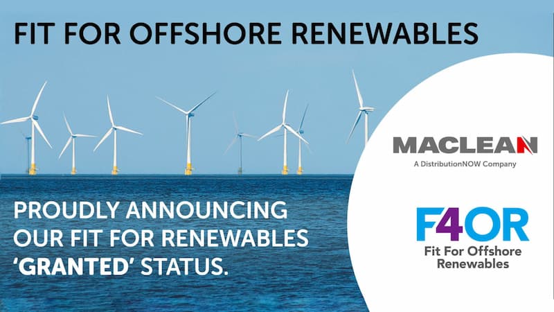 MacLean International Group Limited has reached Granted status on the Offshore Renewable Energy Catapult Fit 4 Offshore Renewables (F40R) Programme