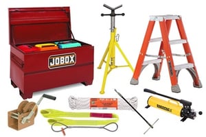 DNOW sells equipment for material handling, including storage units and transport tools.